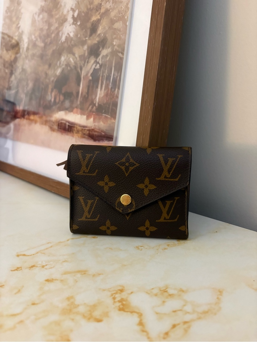 Louis Vuitton - Luxury Brown Monogram Compact Wallet